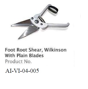 FOOT ROOT SHEAR, WILKINSON WITH PLAIN BLADES